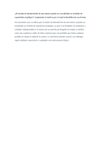 Delito de Exposici&oacute;n al Peligro: Desnutrici&oacute;n de una Menor