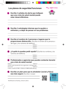 Plan de Seguridad de Salud Mental