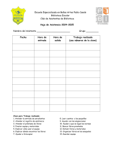 Hoja de Asistencia Asistentes Biblioteca 2024-2025