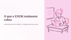 Estrat&eacute;gias de Interpreta&ccedil;&atilde;o de Textos em Espanhol para o ENEM