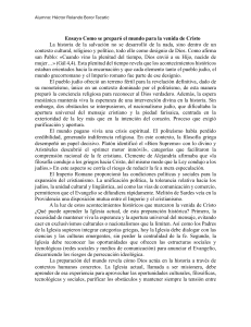 Preparaci&oacute;n para la venida de Cristo: An&aacute;lisis hist&oacute;rico