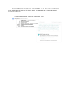 Estructura de una Poes&iacute;a - Tarea de Google Classroom
