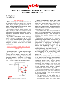DSI Hot Water Systems for Jacketed Heating
