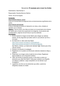 Plan de Clase: San Mart&iacute;n y el Cruce de los Andes