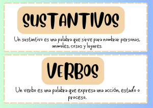 Gu&iacute;a de sustantivos y verbos en espa&ntilde;ol