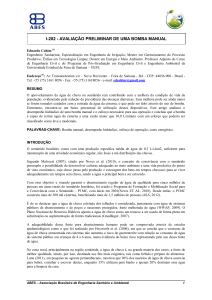 Avalia&ccedil;&atilde;o Preliminar de uma Bomba Manual para Cisternas de &Aacute;gua de Chuva