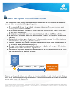 Pol&iacute;ticas de Segundos Env&iacute;os de Tareas en UVEG
