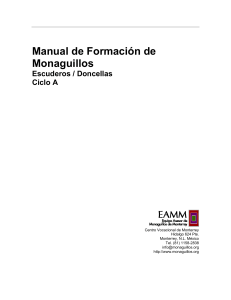 Manual de Formaci&oacute;n de Monaguillos Escuderos/Doncellas Ciclo A