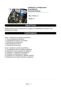 Instalaci&oacute;n y configuraci&oacute;n de perif&eacute;ricos