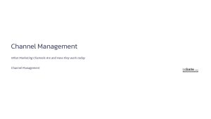 Channel Management: Marketing Channels Explained