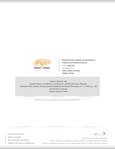 Capital Humano: Definici&oacute;n y Alcance en Desarrollo Local/Regional