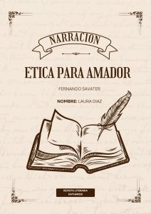 Reflexi&oacute;n sobre &Eacute;tica para Amador de Fernando Savater