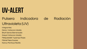UV-ALERT: Pulsera indicadora de radiaci&oacute;n ultravioleta