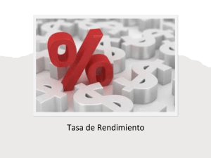 Tasa de Rendimiento: Definici&oacute;n y Ejercicios