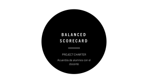 Balanced Scorecard: Carta de Proyecto del Curso