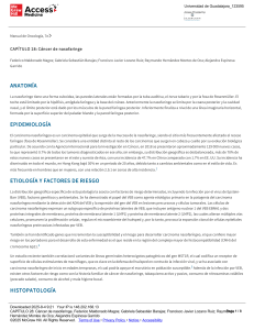 Cap&iacute;tulo 28: C&aacute;ncer de nasofaringe - Manual de Oncolog&iacute;a 7e