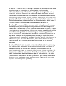 Art&iacute;culos 1, 2 y 3 de la Constituci&oacute;n Mexicana