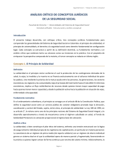An&aacute;lisis Cr&iacute;tico de Conceptos Jur&iacute;dicos de la Seguridad Social