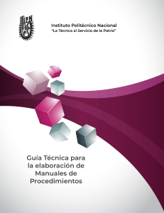 Gu&iacute;a T&eacute;cnica para Elaborar Manuales de Procedimientos IPN