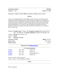 US Patent 5,382,706: Alkyl Tert Alkyl Ethers Production