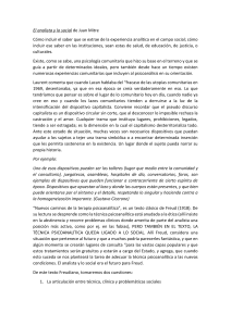 El analista y lo social: Integraci&oacute;n psicoanal&iacute;tica en el campo social