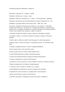 Forma&ccedil;&atilde;o do Plural em Italiano: Substantivos e Adjetivos