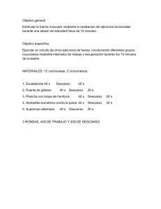 Circuito de Ejercicios Funcionales 15 Min