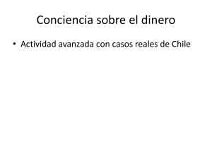 Conciencia sobre el dinero: Hoja de actividades