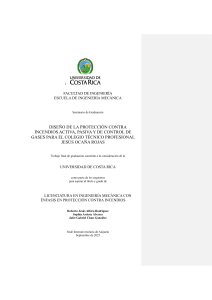 Dise&ntilde;o de protecci&oacute;n contra incendios para CTP Jes&uacute;s Oca&ntilde;a Rojas