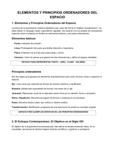 Elementos y Principios Ordenadores del Espacio
