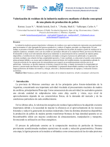 Valorizaci&oacute;n de residuos madereros: dise&ntilde;o de planta de pellets
