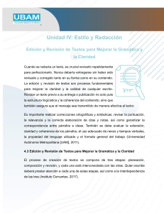 Edici&oacute;n y Revisi&oacute;n de Textos