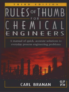 Rules of Thumb for Chemical Engineers 3rd Ed