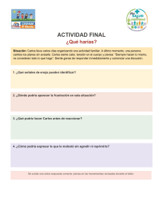 Actividad final: &iquest;Qu&eacute; har&iacute;as? Manejo de enojo en situaciones familiares