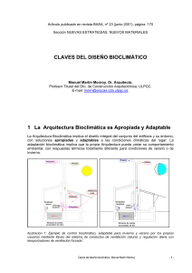 Claves del Dise&ntilde;o Bioclim&aacute;tico: Arquitectura y Urbanismo Sostenible