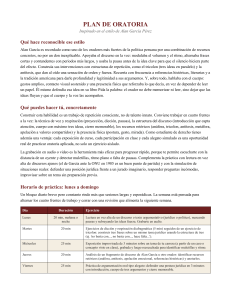 Plan de Oratoria: Gu&iacute;a Semanal para Mejorar la Comunicaci&oacute;n Oral