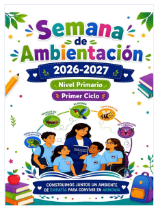 Gu&iacute;a de Semana de Ambientaci&oacute;n 2026-2027: Primer Ciclo Primaria