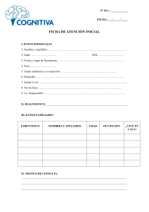 Ficha de Atenci&oacute;n Inicial - Formulario Cl&iacute;nico