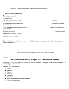 Silabus de Comunicaci&oacute;n para el Cuidado Humano
