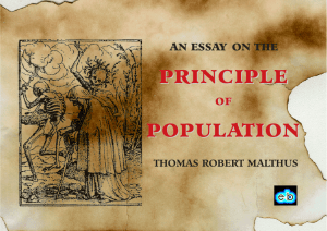 An Essay on the Principle of Population by Thomas Malthus