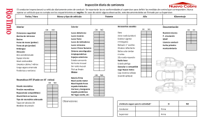 Checklist de Inspecci&oacute;n Diaria de Camioneta