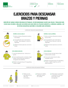 Ejercicios para descansar brazos y piernas