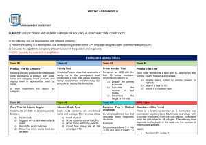 Writing Assignment IV: Trees & Graphs in Problem Solving (C++)