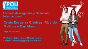 Crisis: Ricardo, Malthus, Marx - Teor&iacute;as Econ&oacute;micas