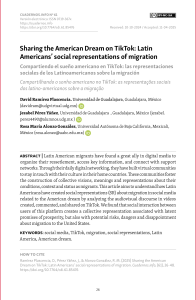 TikTok and Latin American Migration: Social Representations of the American Dream