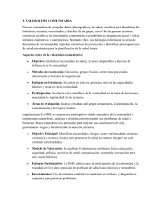 Valoraci&oacute;n Comunitaria: M&eacute;todos y Modelos para la Salud P&uacute;blica