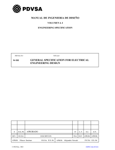 PDVSA Electrical Engineering Design Specification Manual
