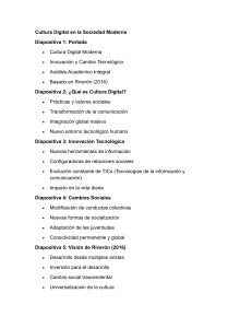 Cultura Digital en la Sociedad Moderna