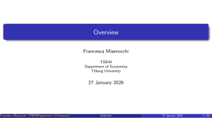 Labor Economics Lecture 1 Overview - Francesca Miserocchi