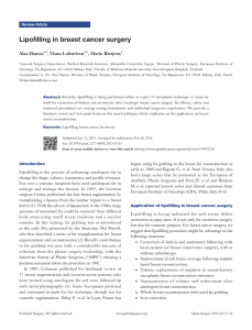 Lipofilling in Breast Cancer Surgery: Review